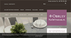 Desktop Screenshot of obrusynawymiar.pl