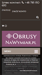 Mobile Screenshot of obrusynawymiar.pl