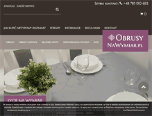 Tablet Screenshot of obrusynawymiar.pl